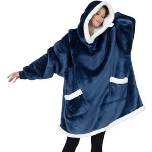 New Over-Sized Wearable Sherpa Hoodie Blanket